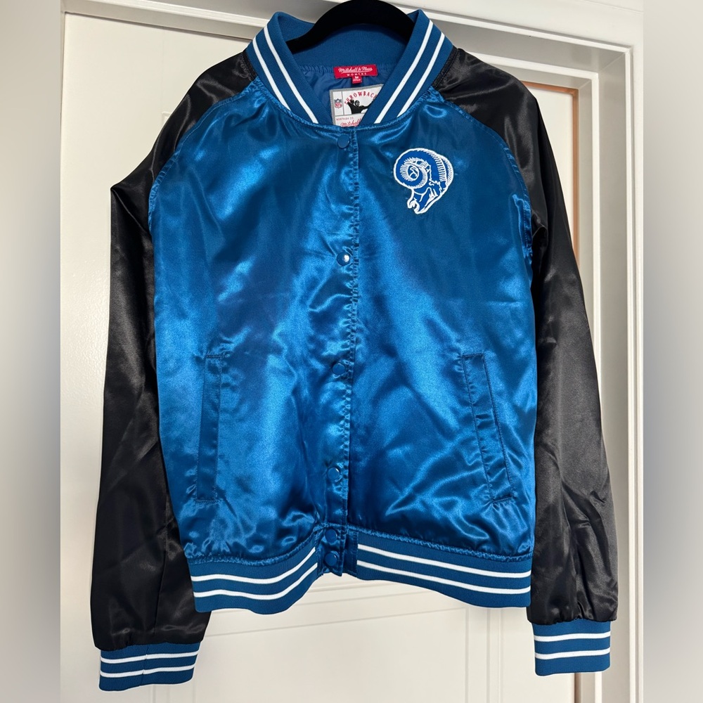 Mitchell & Ness Women's Blue Throwback Jacket
